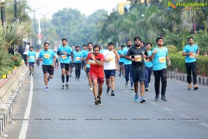 Hyderabad 10k Run Flag Off