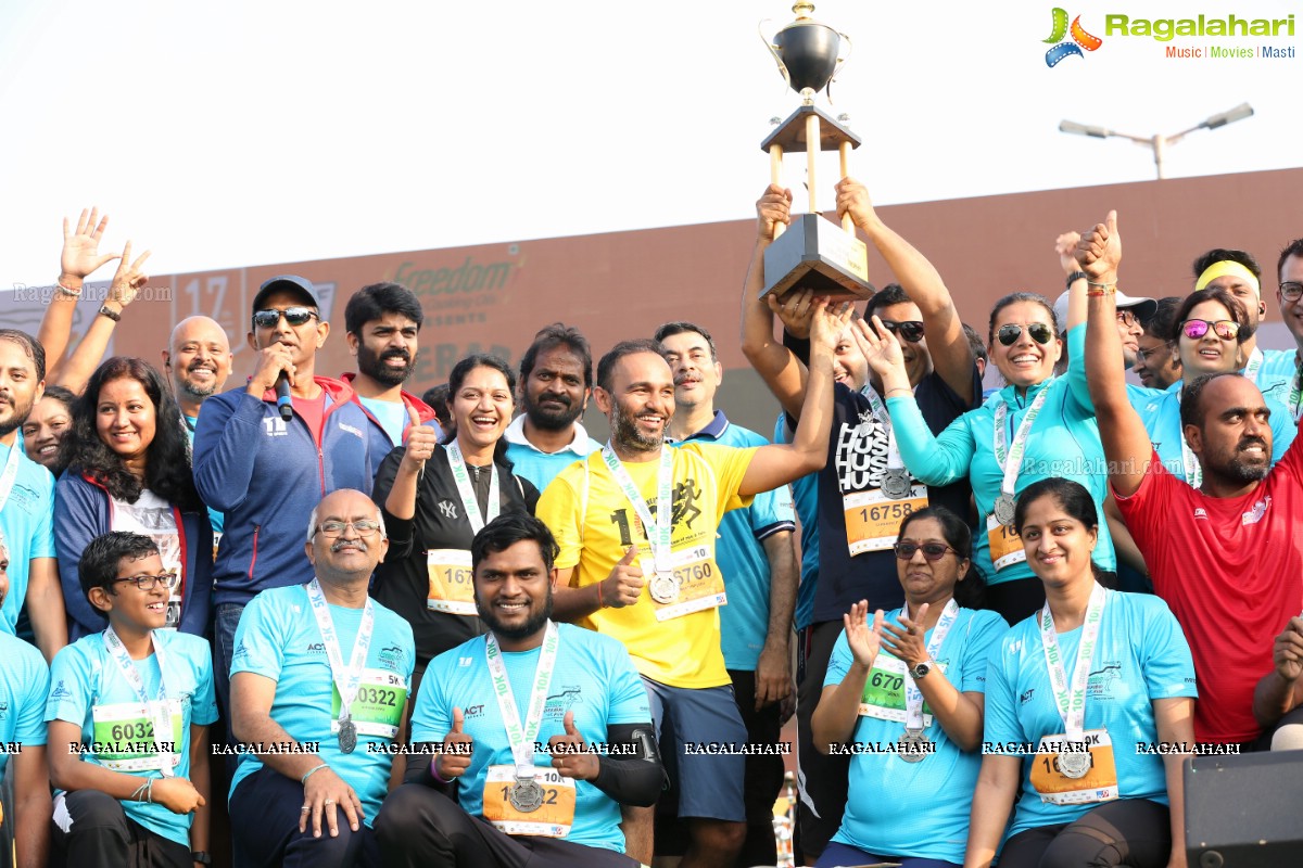 Hyderabad 10k Run 2019 Flag Off