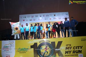 Hyderabad 10k Run Flag Off