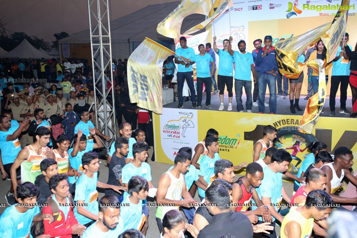 Hyderabad 10k Run 2019 Flag Off