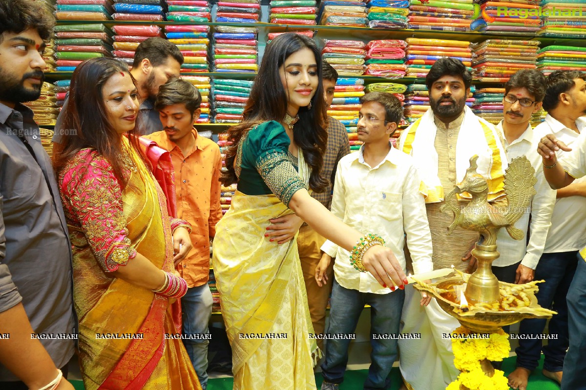 Sri Kanchi Alankar Silks Launch by Nabha Natesh at Saroornagar Hyderabad