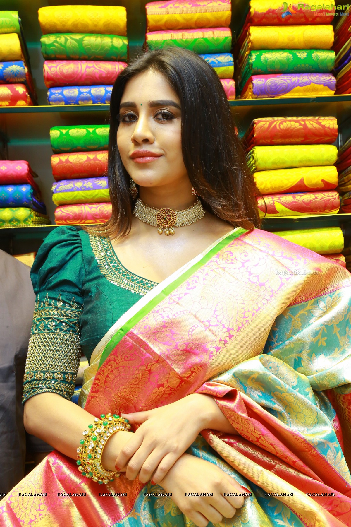 Sri Kanchi Alankar Silks Launch by Nabha Natesh at Saroornagar Hyderabad