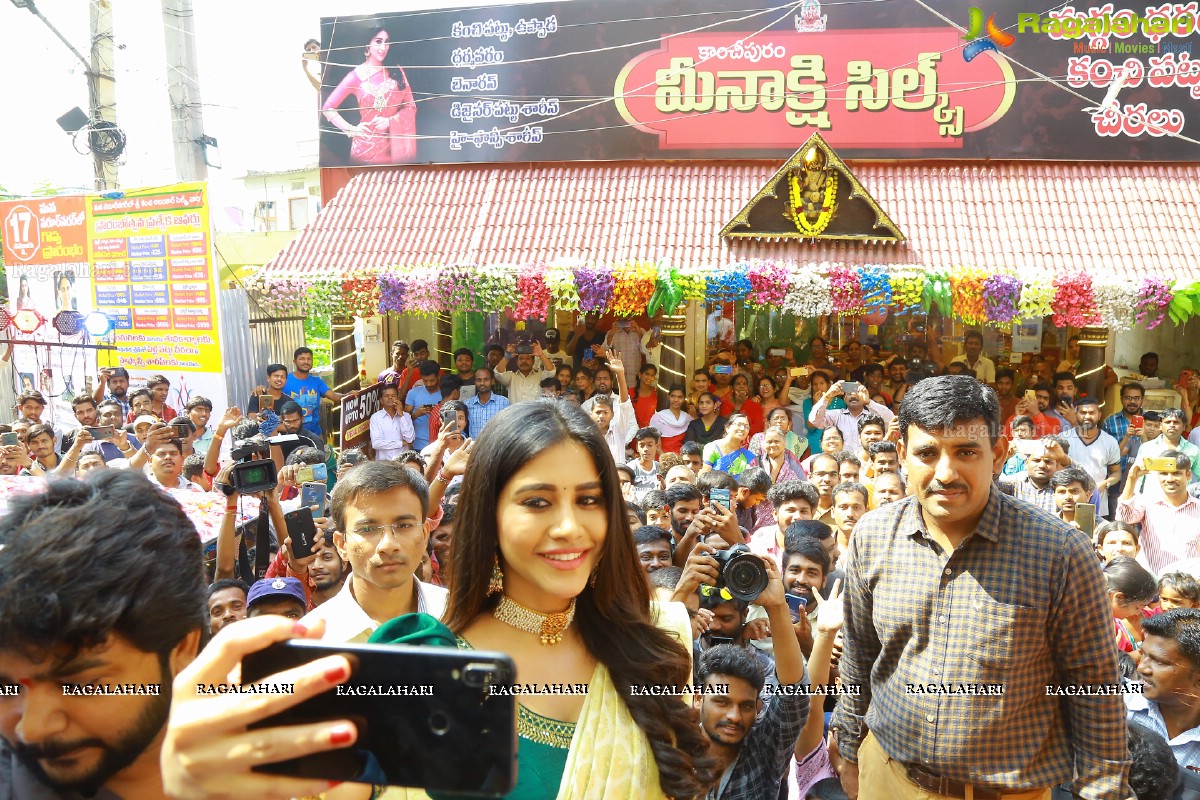 Sri Kanchi Alankar Silks Launch by Nabha Natesh at Saroornagar Hyderabad