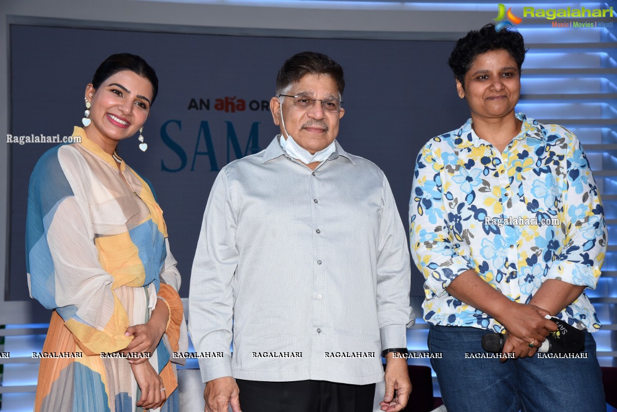 Samantha and Allu Arvind Press Meet about Sam Jam Celebrity Talk Show