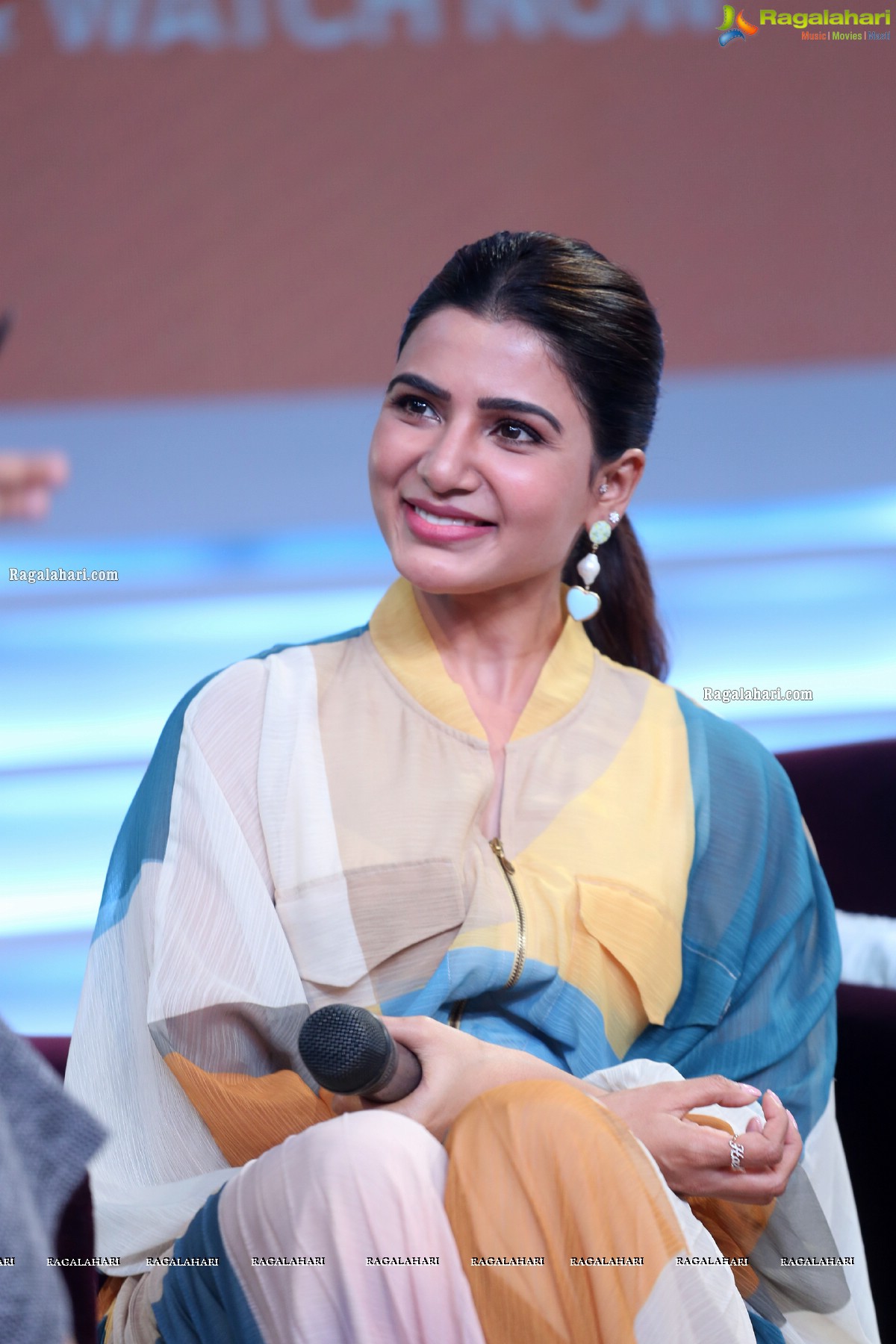 Samantha and Allu Arvind Press Meet about Sam Jam Celebrity Talk Show