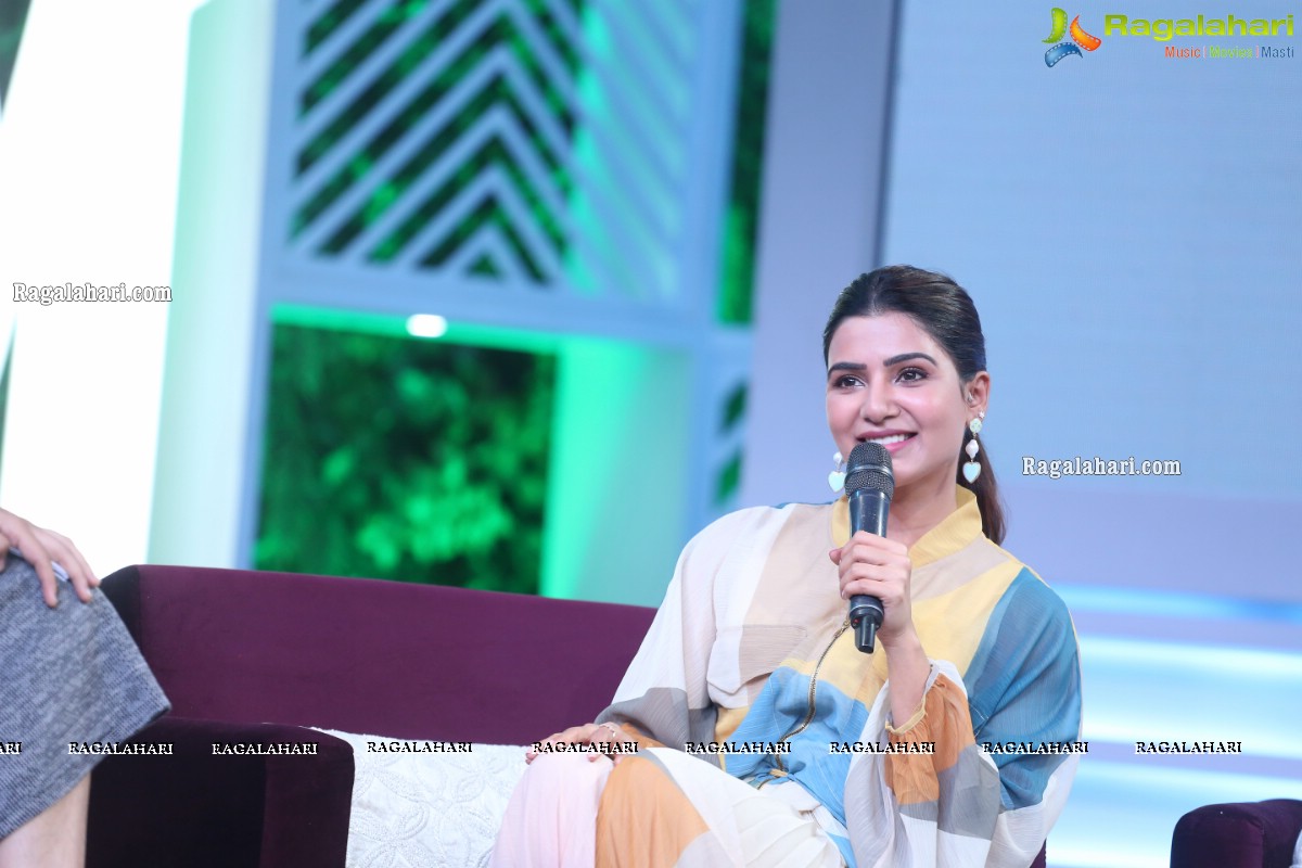 Samantha and Allu Arvind Press Meet about Sam Jam Celebrity Talk Show