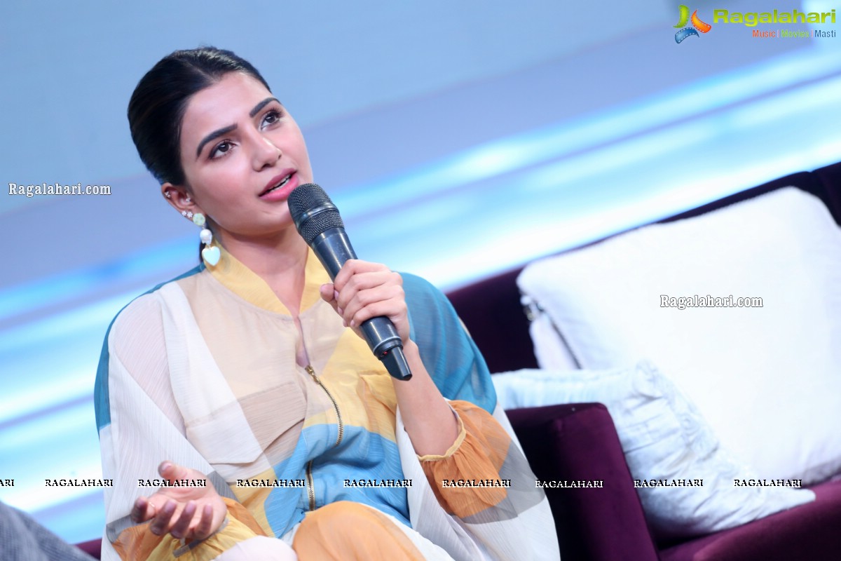 Samantha and Allu Arvind Press Meet about Sam Jam Celebrity Talk Show