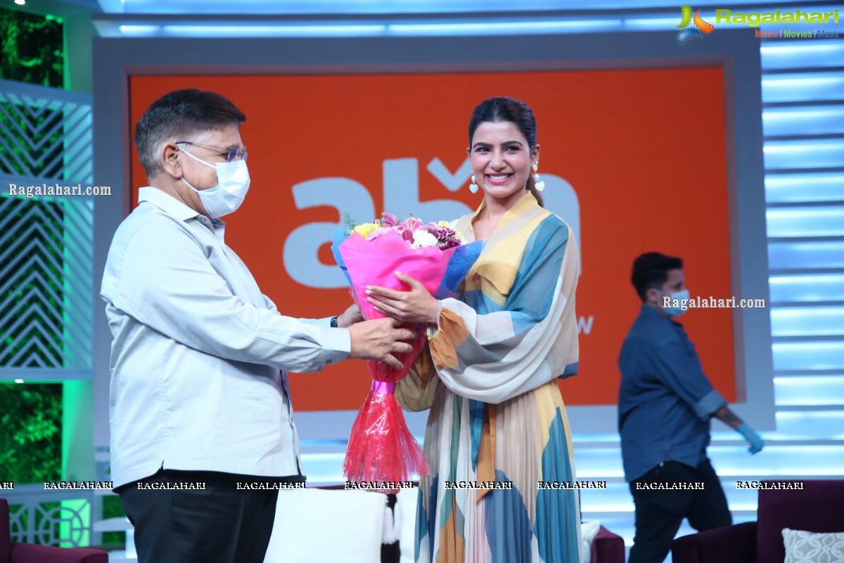 Samantha and Allu Arvind Press Meet about Sam Jam Celebrity Talk Show