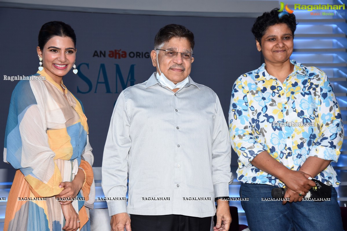 Samantha and Allu Arvind Press Meet about Sam Jam Celebrity Talk Show