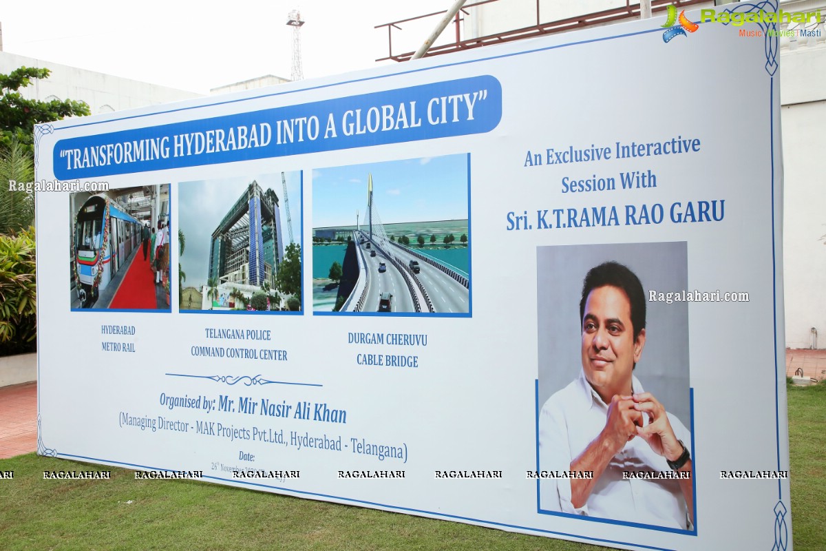 Interactive Session with Sri KT Rama Rao on Transforming Hyderabad Into a Global City