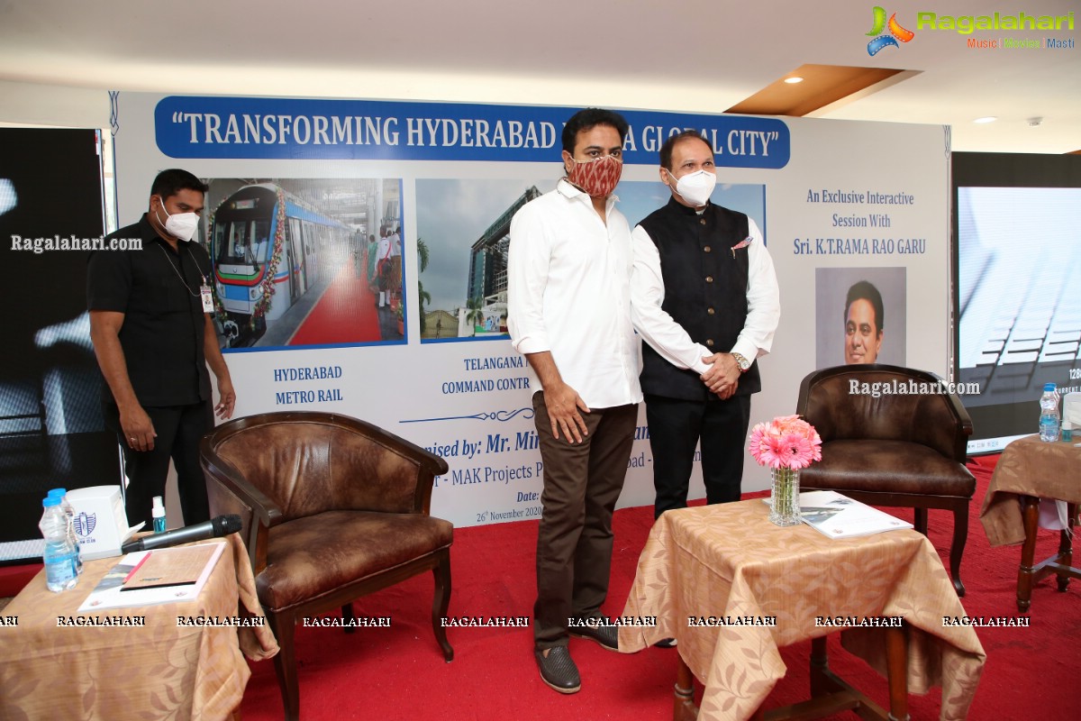 Interactive Session with Sri KT Rama Rao on Transforming Hyderabad Into a Global City