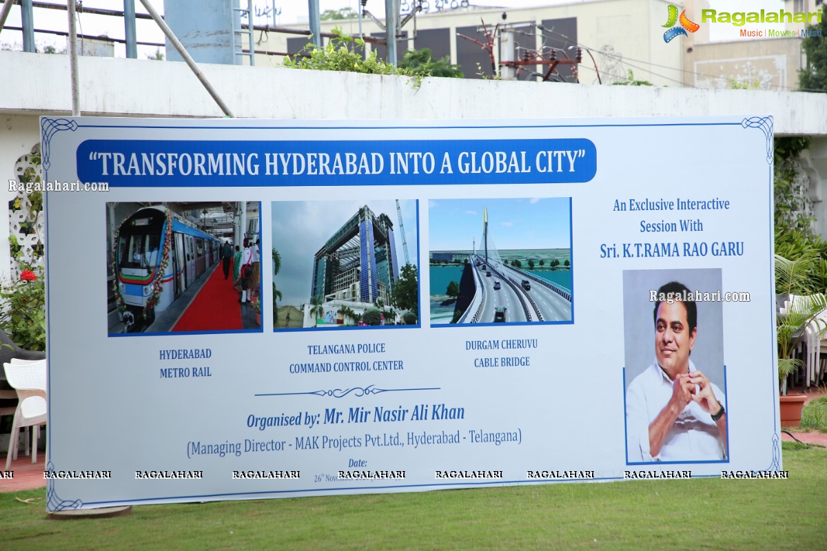 Interactive Session with Sri KT Rama Rao on Transforming Hyderabad Into a Global City
