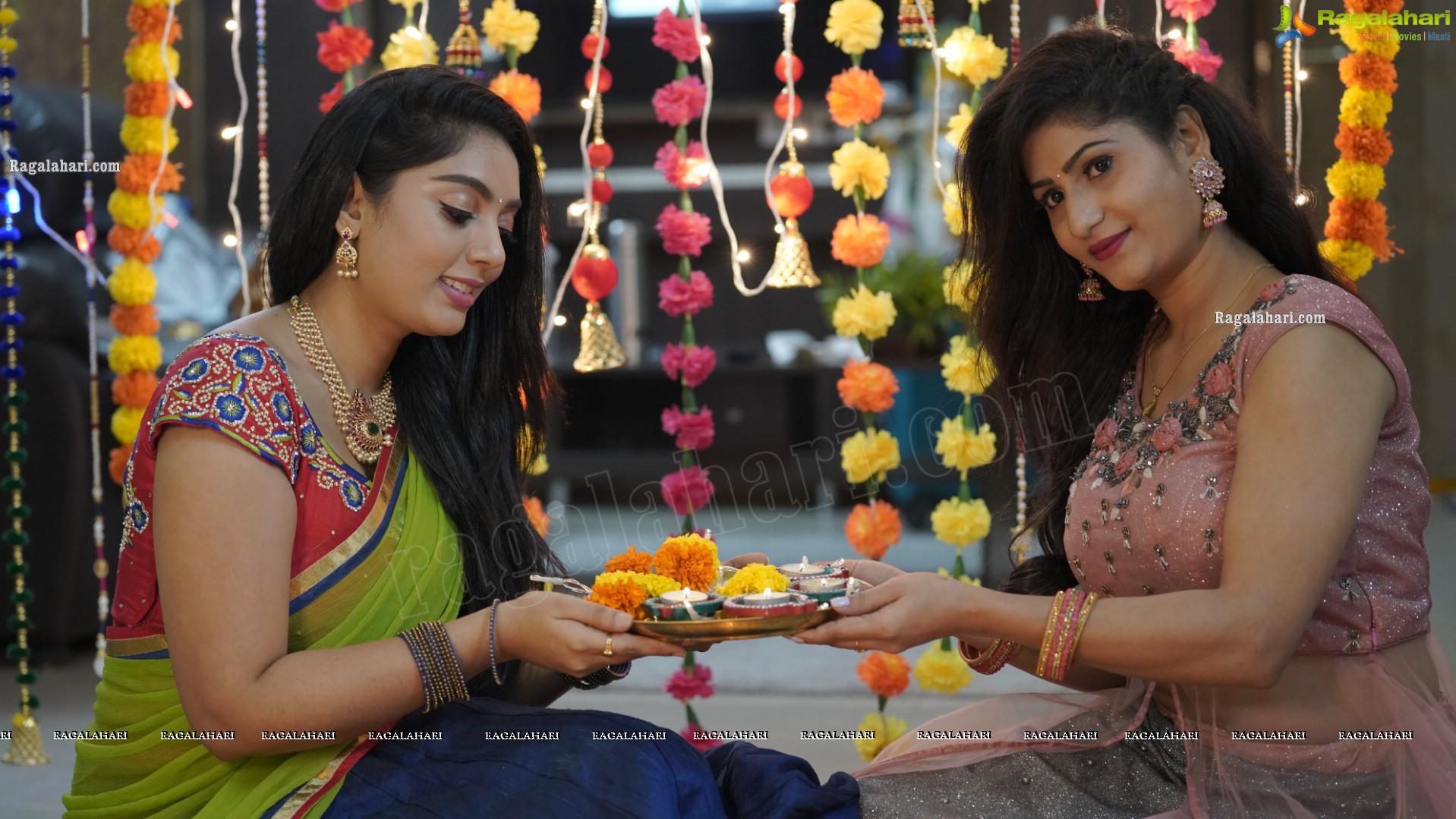 Aadhya Paruchuri and Asmitha Khan Diwali 2021 Special Photoshoot