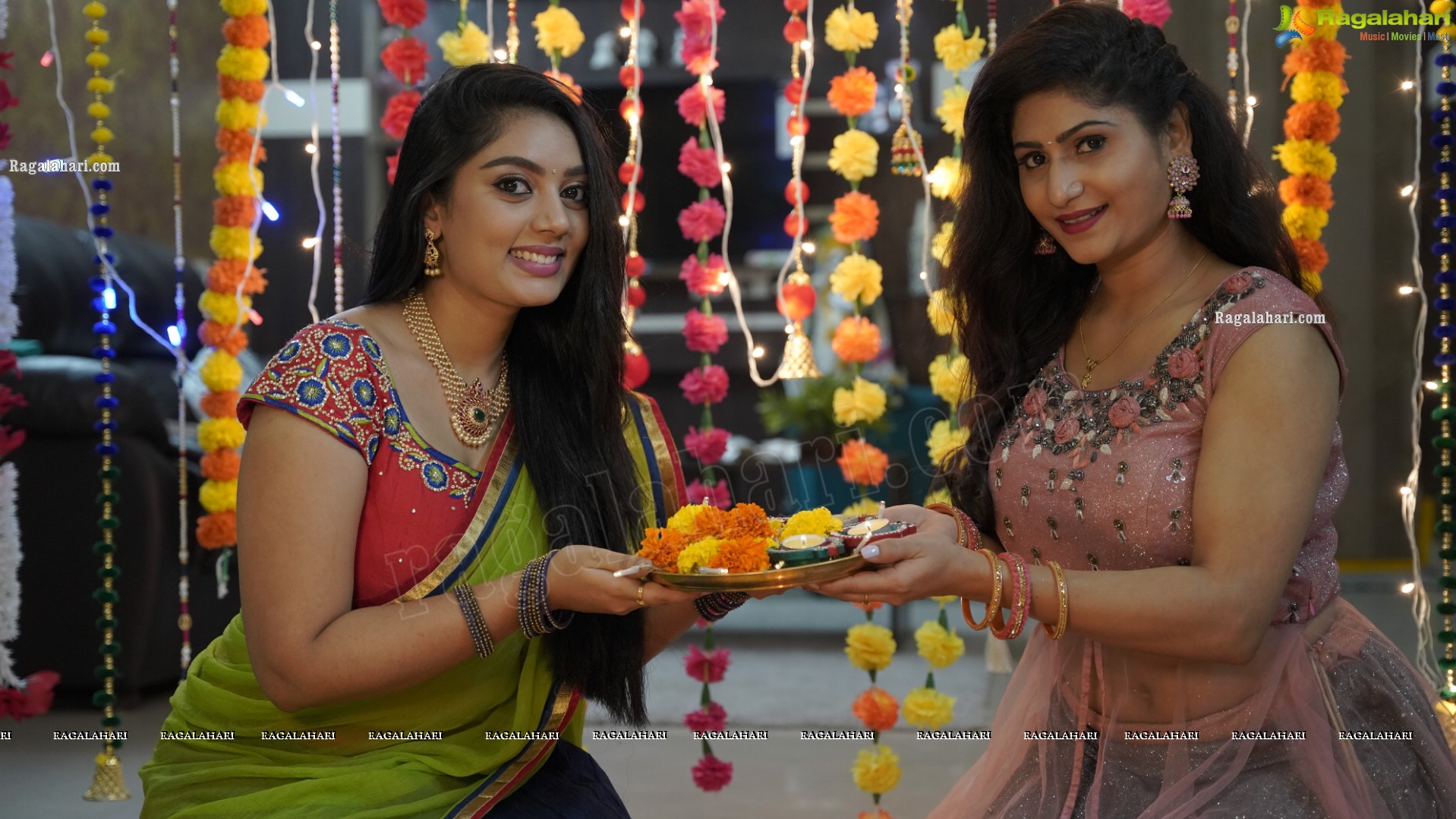 Aadhya Paruchuri and Asmitha Khan Diwali 2021 Special Photoshoot