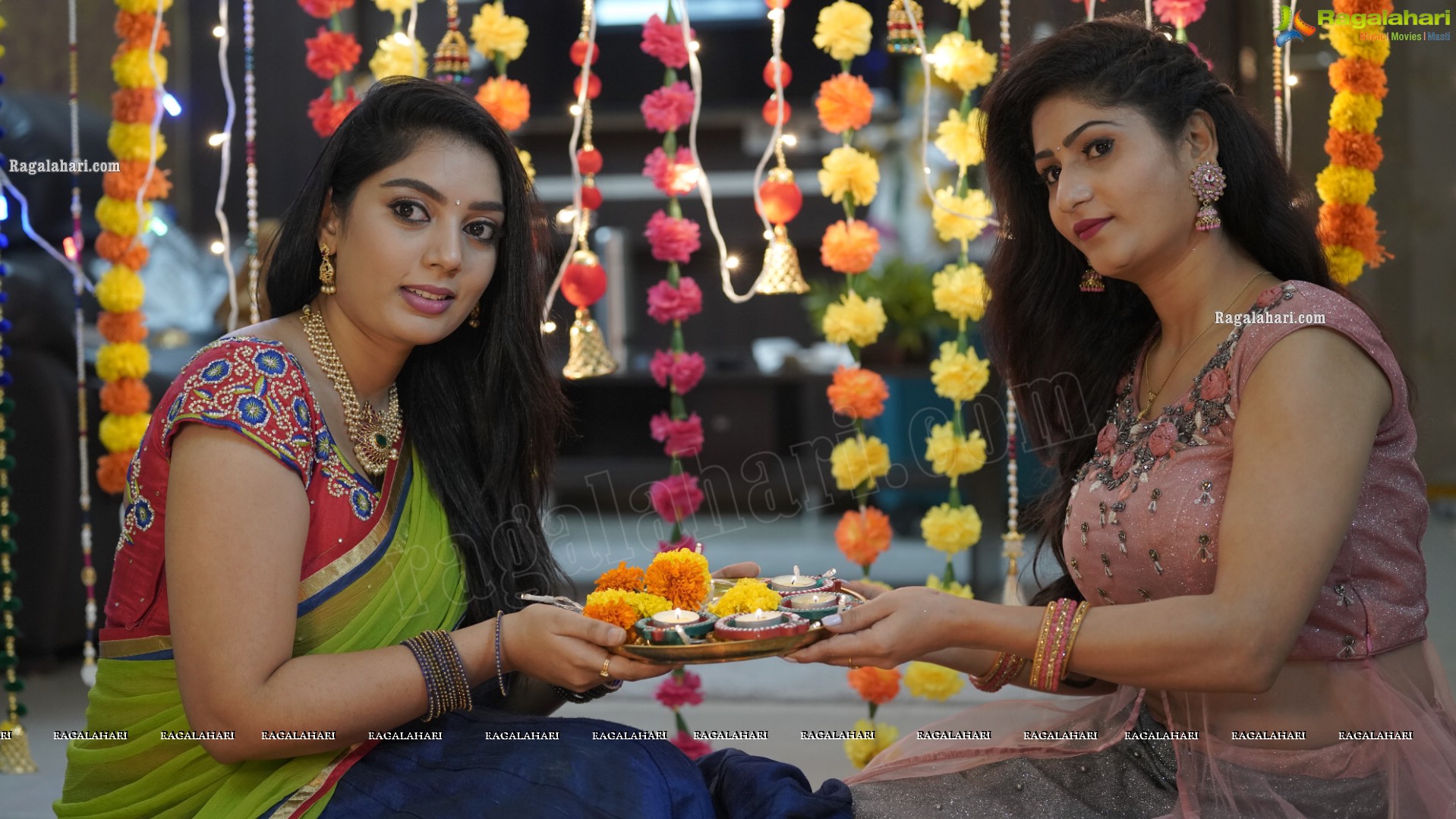 Aadhya Paruchuri and Asmitha Khan Diwali 2021 Special Photoshoot