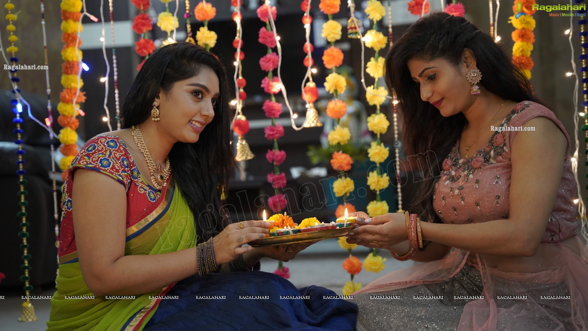 Aadhya Paruchuri and Asmitha Khan Diwali 2021 Special Photoshoot