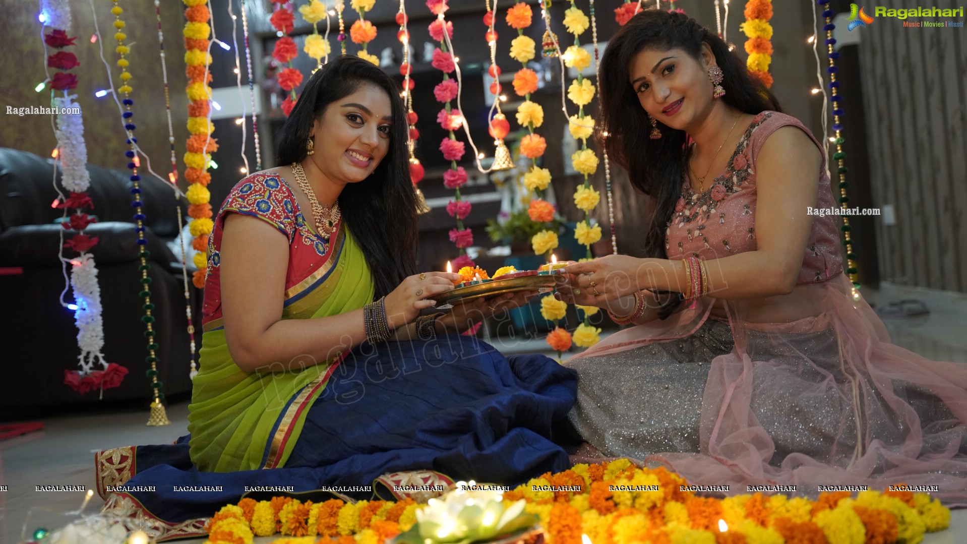 Aadhya Paruchuri and Asmitha Khan Diwali 2021 Special Photoshoot