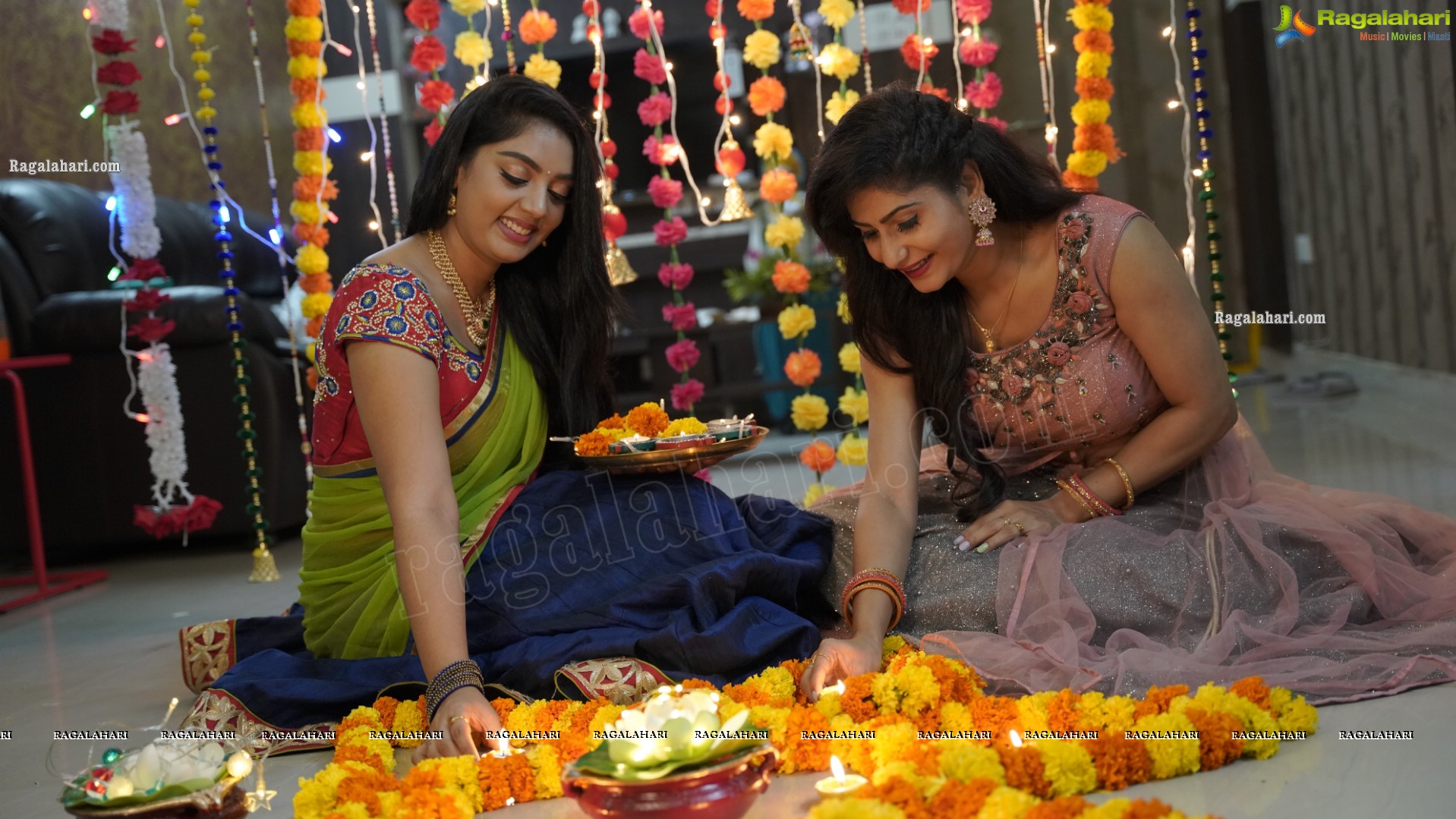 Aadhya Paruchuri and Asmitha Khan Diwali 2021 Special Photoshoot