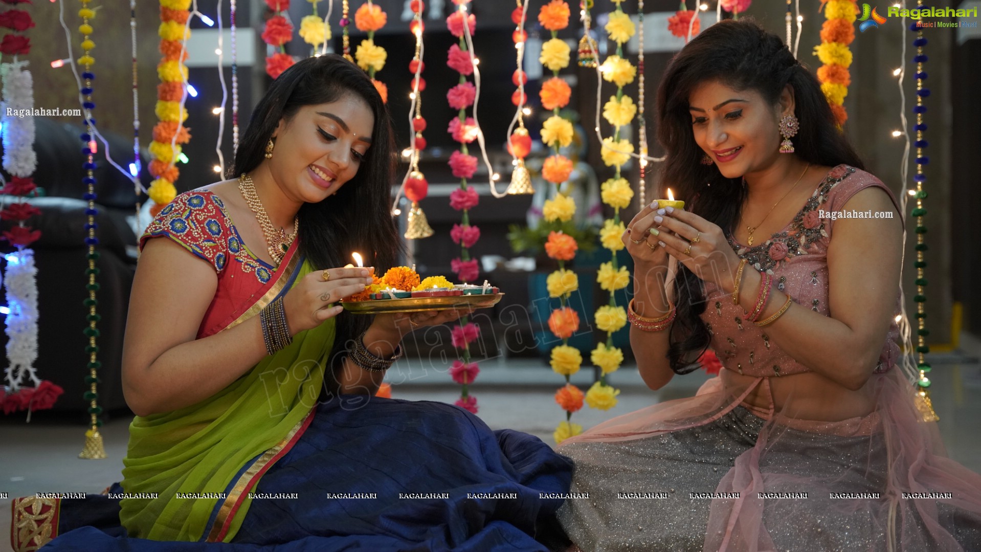 Aadhya Paruchuri and Asmitha Khan Diwali 2021 Special Photoshoot