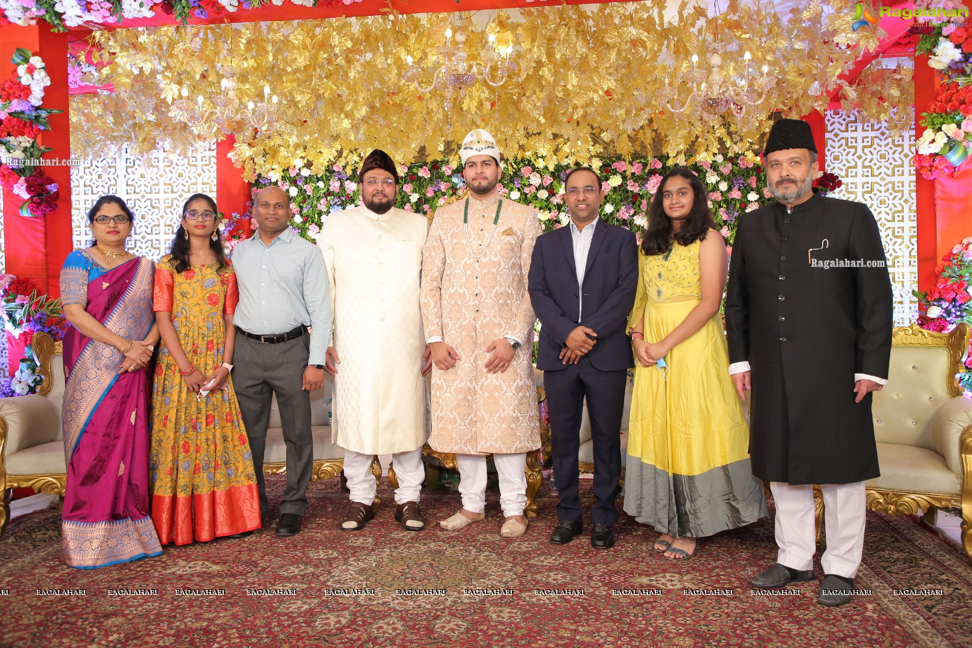 Dania Abdul Rahim and Khaja Faizan Ahmed Wedding Reception at Le Palais Royal