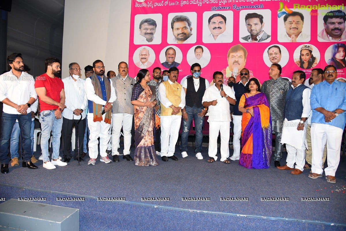 Telangana Film Chamber Of Commerce Newly Elected Body Pramana Sweekaram