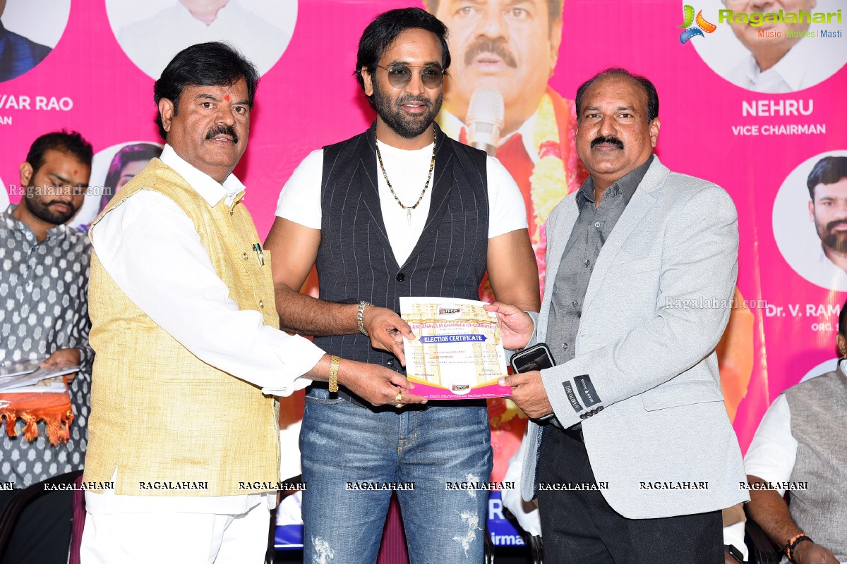 Telangana Film Chamber Of Commerce Newly Elected Body Pramana Sweekaram