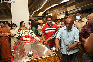 Krishna Parthiva Deham At Padmalaya Studios For Fans Visit