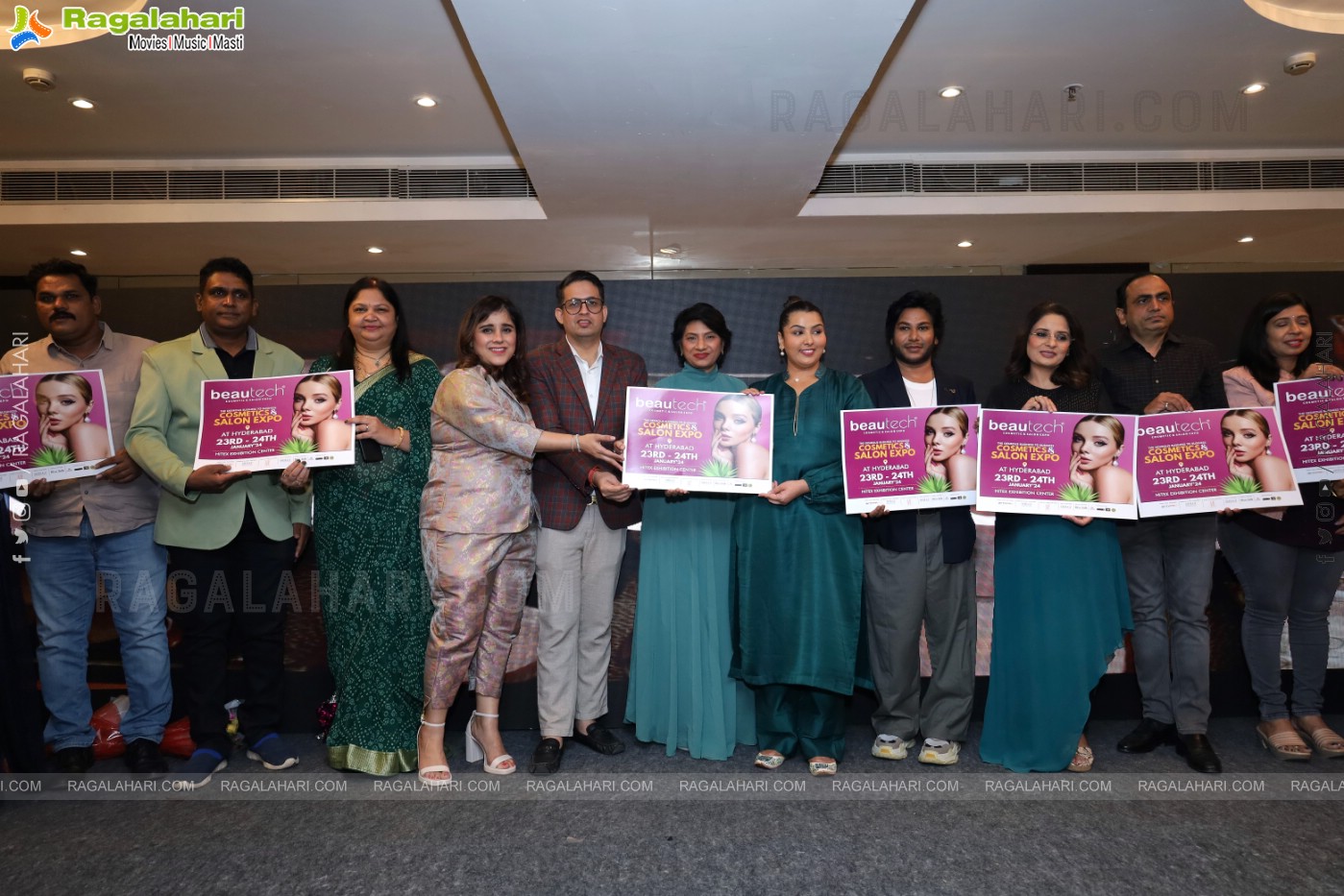 Beautech Cosmetic and Salon Expo Event Poster Launch, Hyderabad 