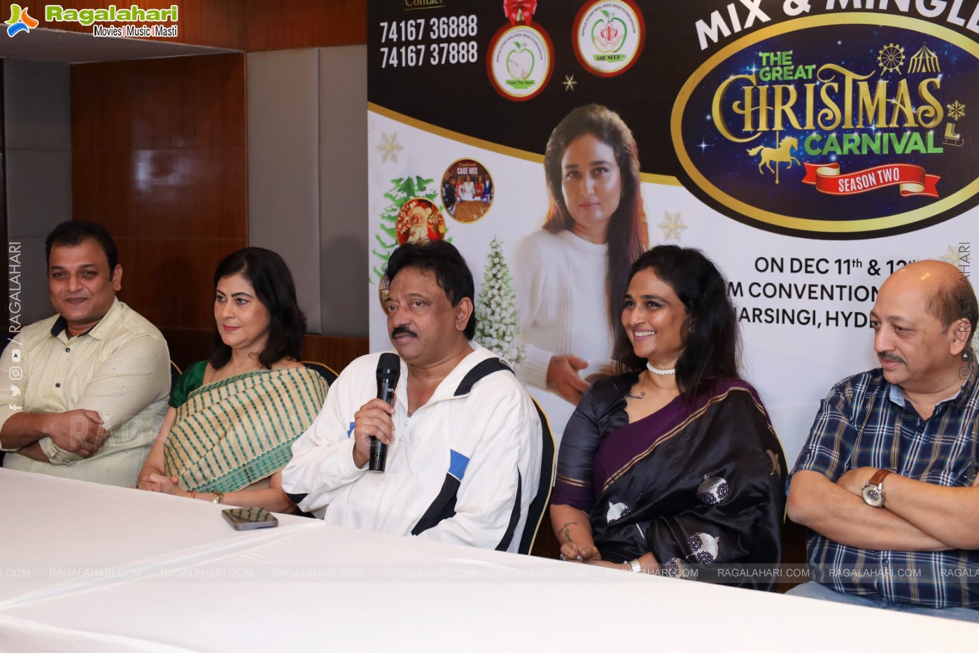 Ram Gopal Varma Launch Christmas Carnival Poster at Taj Deccan, Hyderabad