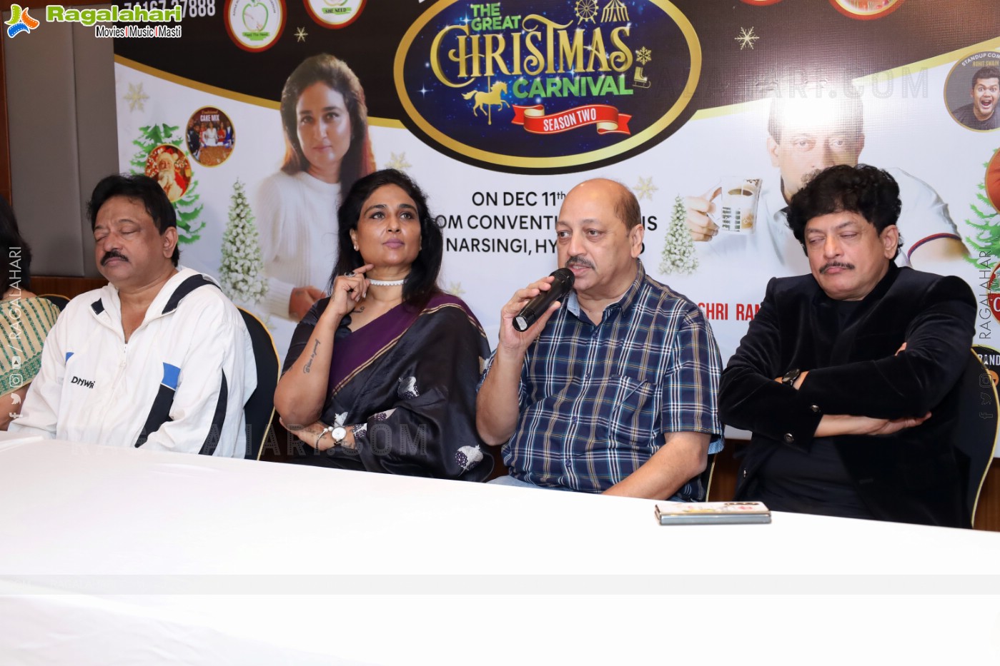 Ram Gopal Varma Launch Christmas Carnival Poster at Taj Deccan, Hyderabad