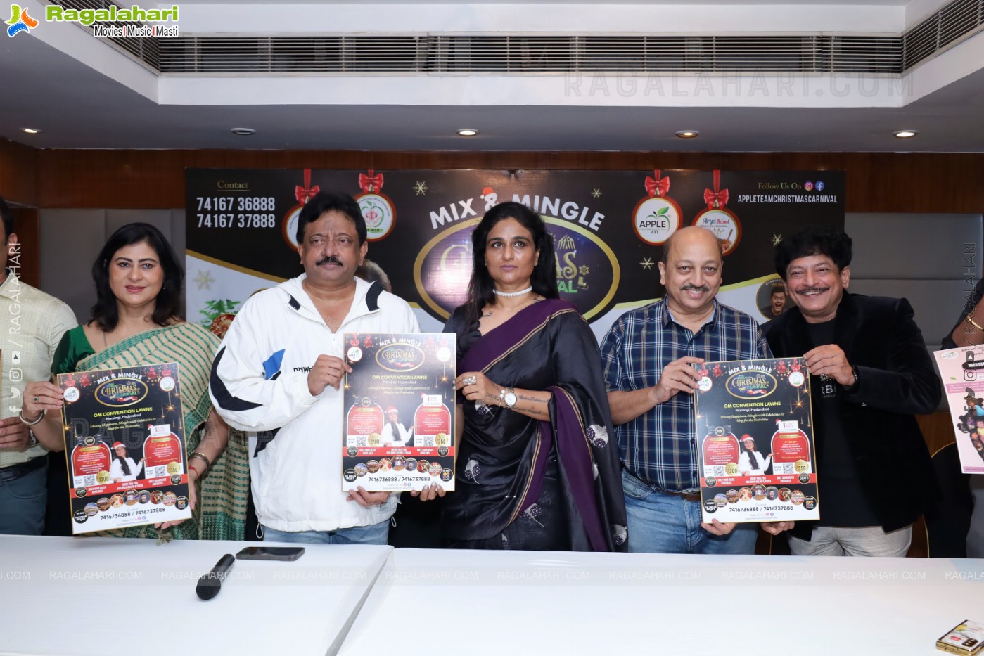 Ram Gopal Varma Launch Christmas Carnival Poster at Taj Deccan, Hyderabad