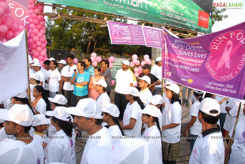 Breast Cancer Awareness Run, KBR Park, Hyd