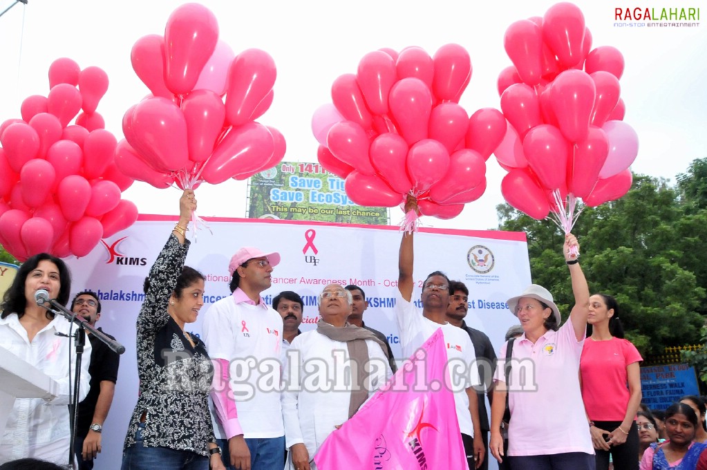 Krishna Institute of Medical Sciences - Pink Ribbon Walk 2010
