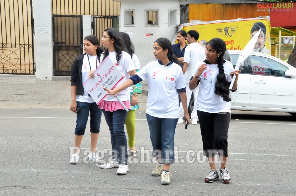 Krishna Institute of Medical Sciences - Pink Ribbon Walk 2010