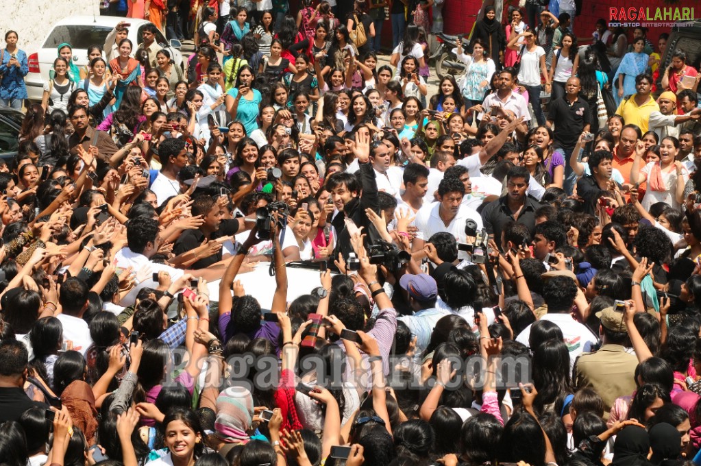 Ranbir Kapoor, Priyanka Chopra visits Villa Marie College 