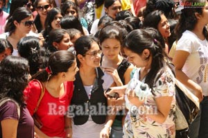 Ranbir Kapoor, Priyanka Chopra at Villa Marie College