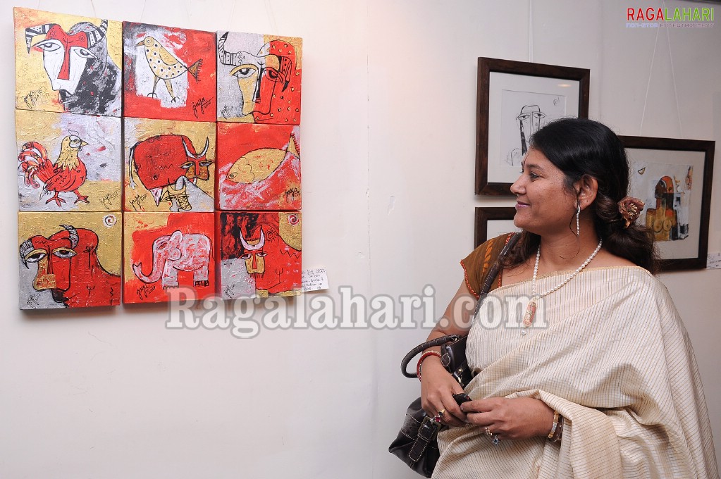 Sumanth inagurates Painting Show 'Rural Symphony' By Jaya Baheti at Taj Deccan