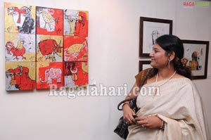 Sumanth at Rural Symphony Painting Show