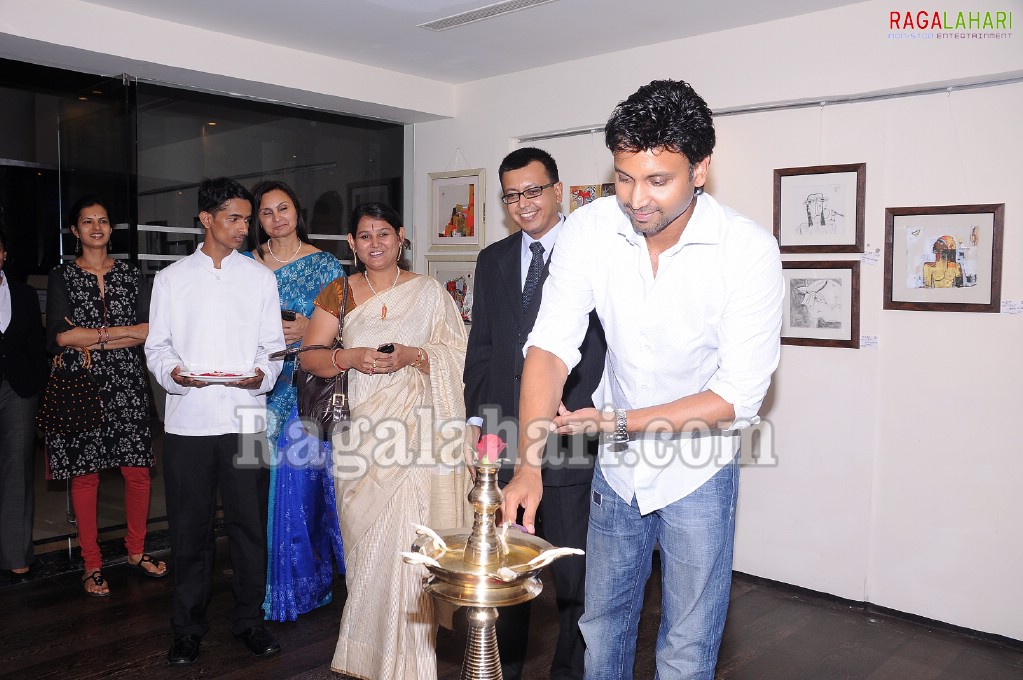 Sumanth inagurates Painting Show 'Rural Symphony' By Jaya Baheti at Taj Deccan