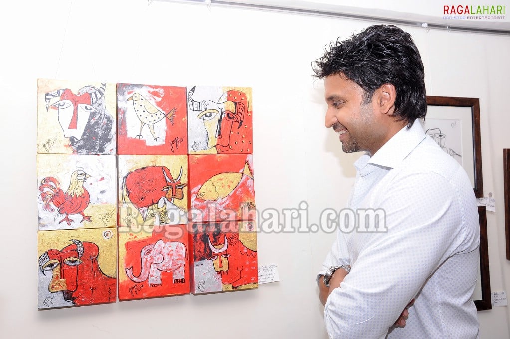 Sumanth inagurates Painting Show 'Rural Symphony' By Jaya Baheti at Taj Deccan