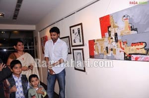 Sumanth at Rural Symphony Painting Show