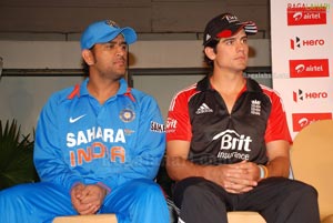 Airtel India-England ODI Series Oct 2011 Trophy Unveiling