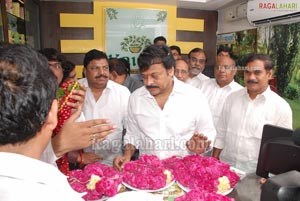 Chiranjeevi Launches Kairali Health Spa at KPHB