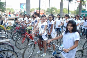 Miss Hyderabad 2011 Green Ride