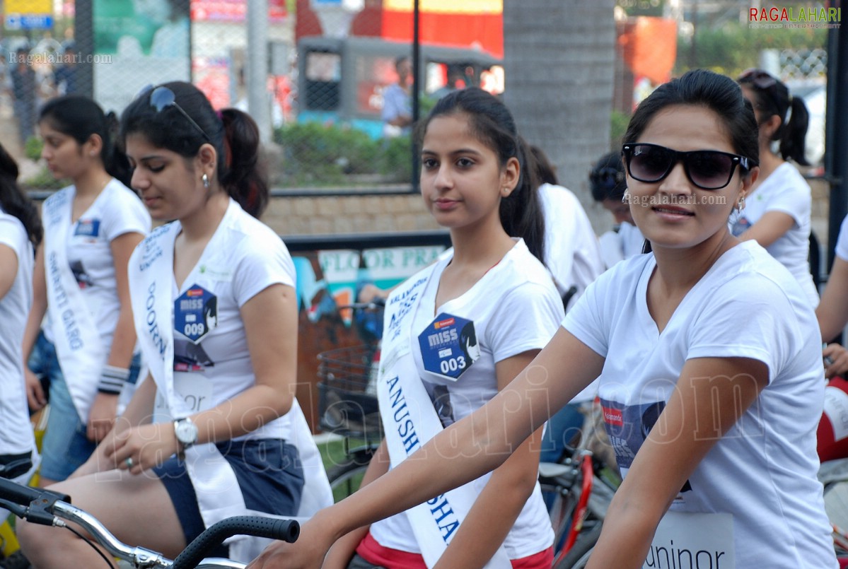 Miss Hyderabad 2011 Green Ride