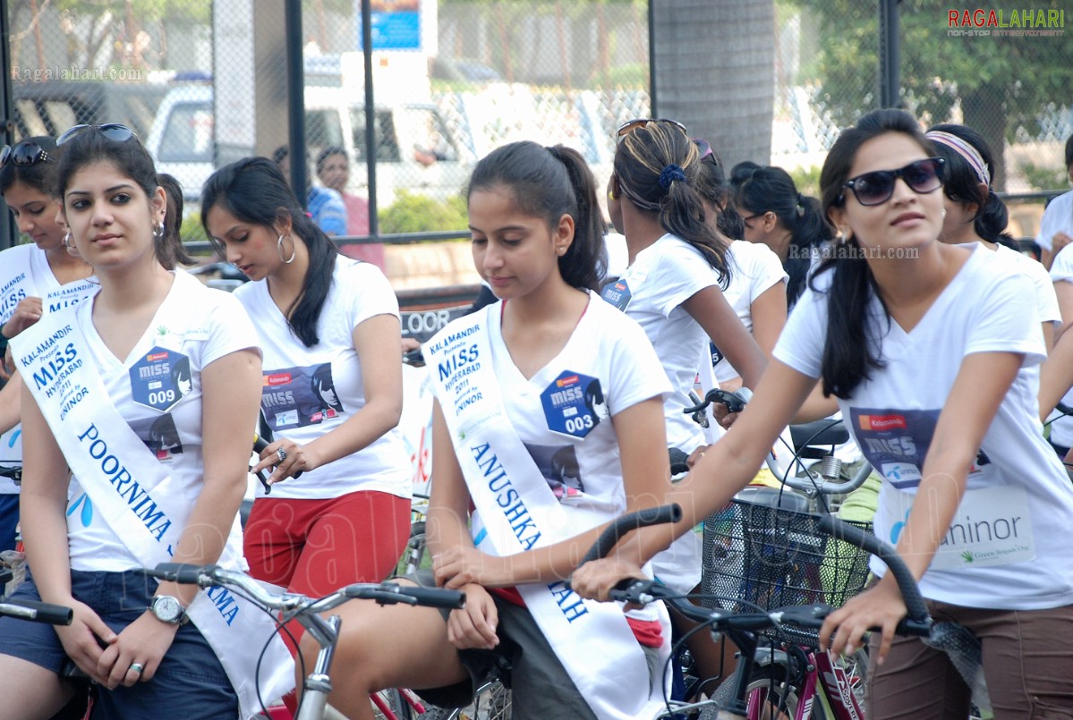 Miss Hyderabad 2011 Green Ride