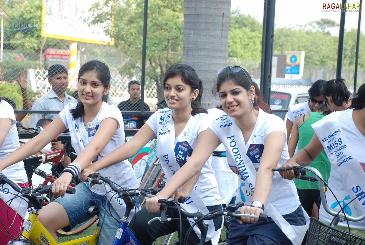 Miss Hyderabad 2011 Green Ride