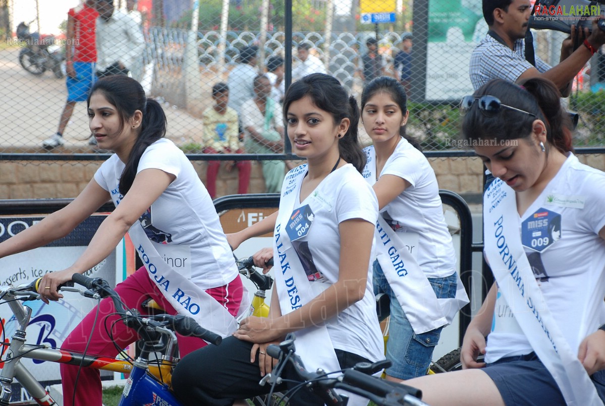 Miss Hyderabad 2011 Green Ride