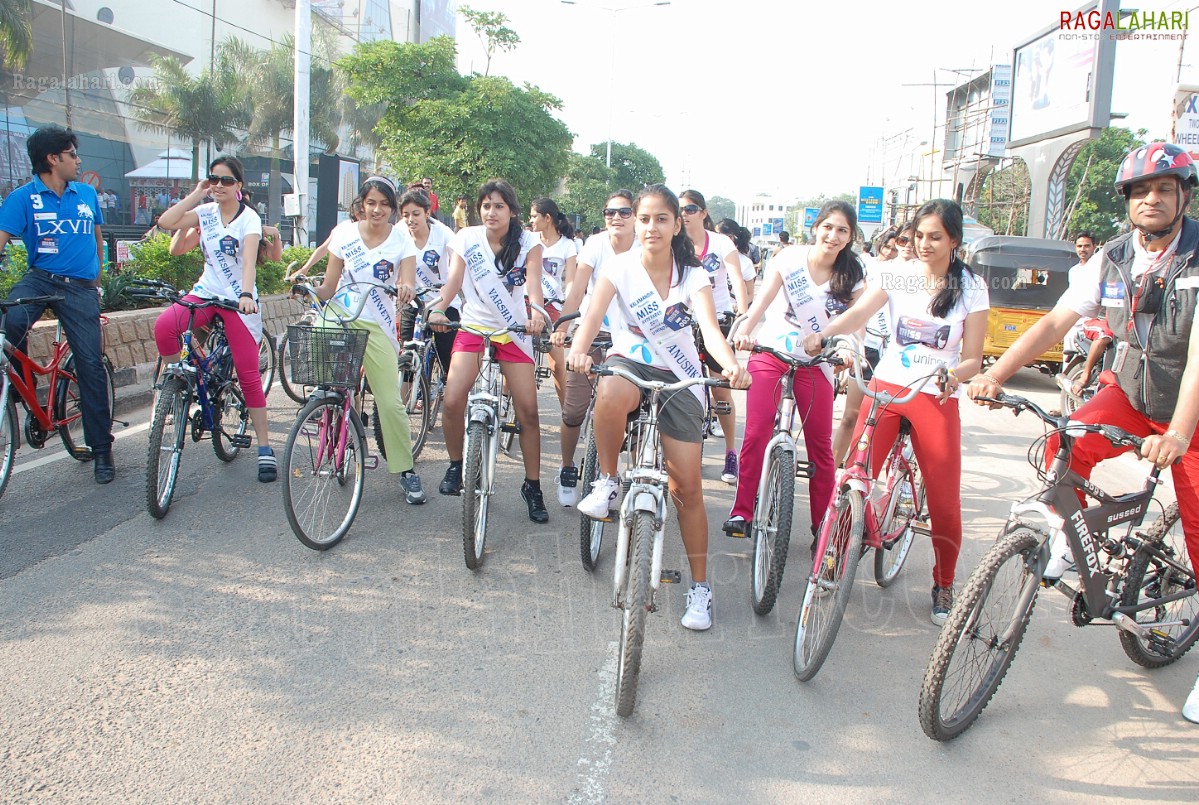 Miss Hyderabad 2011 Green Ride