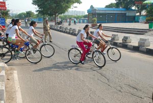 Miss Hyderabad 2011 Green Ride